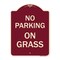 Signmission Designer Series Sign-On Grass, Burgundy Heavy-Gauge Aluminum Sign, 24" x 18", BU-1824-23526 A-DES-BU-1824-23526 - alternate 1